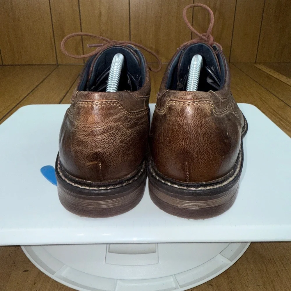 Josef Seibel Mens Brown Leather Lace Up Oxford Dress Shoes Size 10/44‎